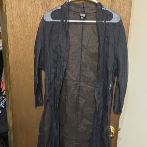 Eileen Fisher Black Sheer Cardigan